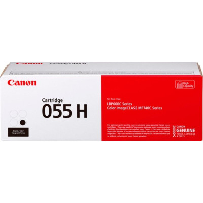 Originálny toner Canon 055HBk (3020C002), čierny, 7600 strán