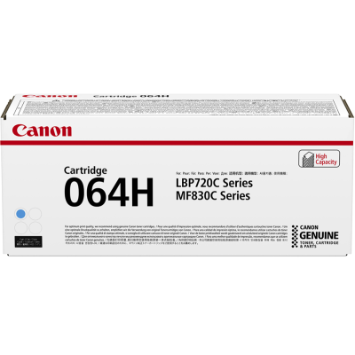 Originálny toner Canon 064HC (4936C001), azúrový, 10400 strán, XL