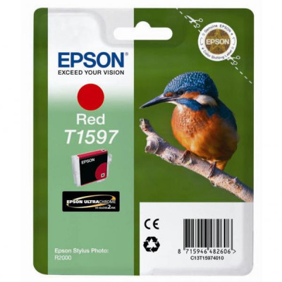 Originálny atrament Epson T1597 (C13T15974010), červený, 17 ml