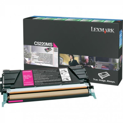 Originálny toner Lexmark C5220MS, purpurový, 3000 strán