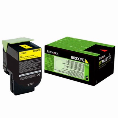 Originálny toner Lexmark 80C2XY0 (80C2XYE), žltý, 4000 strán