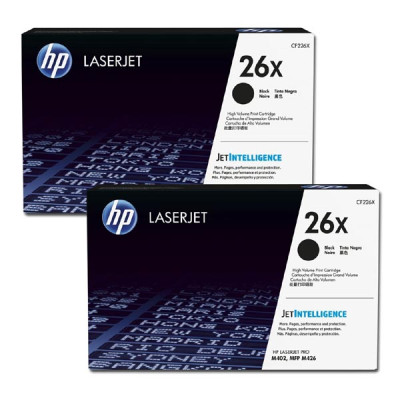 Originálny toner HP CF226XD (26X), čierny, 2 × 9000 strán, 2-pack