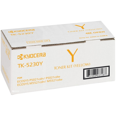 Originálny toner Kyocera TK-5230Y (1T02R9ANL0), žltý, 2200 strán