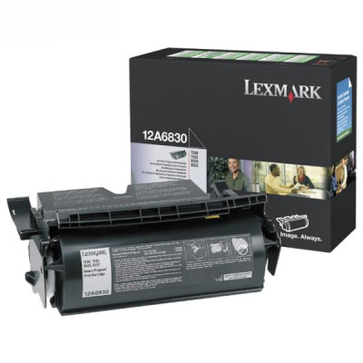Originálny toner Lexmark 12A6830, čierny, 7500 strán