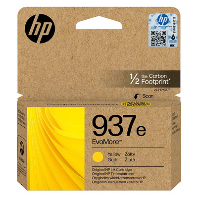 Originálny atrament HP 4S6W8NE (937e), žltý, 1650 strán, EvoMore