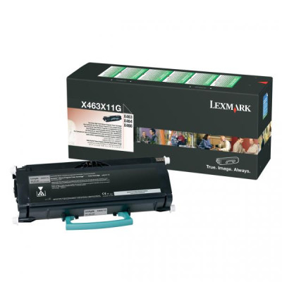Originálny toner Lexmark X463X11G (X463X21G, X463X31G), čierny, 15000 strán