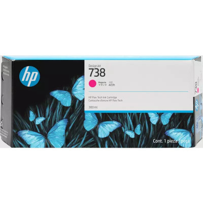 Originálny atrament HP 676N0A (738M), purpurový, 300 ml