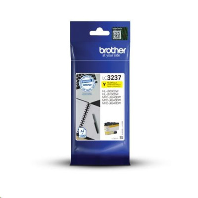 Originálny atrament Brother LC-3237Y, žltý, 1500 strán