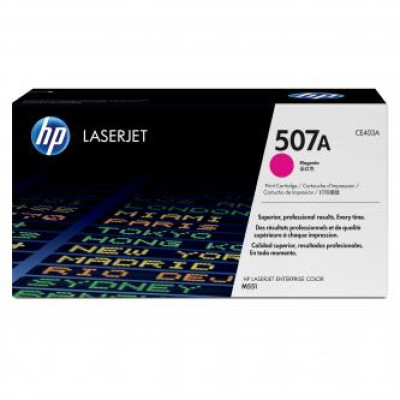 Originálny toner HP CE403A (507A), purpurový, 6000 strán