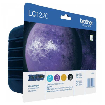 Originálny atrament Brother LC-1220VALBP, CMYK, 4 × 300 strán, 4-pack