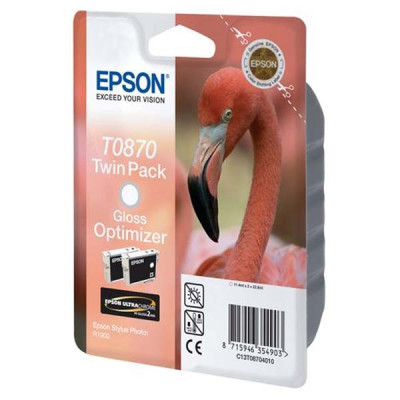 Originálny atrament Epson T0870 (C13T08704010), gloss optimizer, 2 × 11,4 m, 2-pack