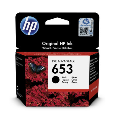 Originálny atrament HP 3YM75AE (653), čierny, 6 ml