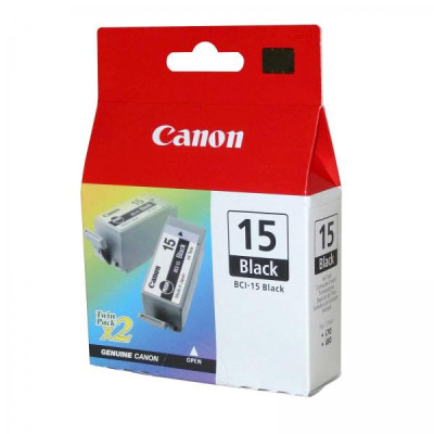 Originálny atrament Canon BCI-15Bk (8190A002), čierny, 5 ml, 2-pack