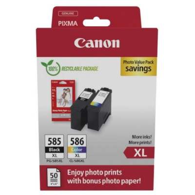 Originálny atrament Canon PG-585XL/CL-586XL (6204C005), čierny/farebný, +GP-501 50 listů
