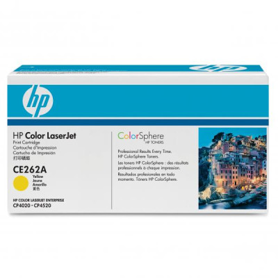 Originálny toner HP CE262A (648A), žltý, 11000 strán