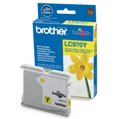 Originálny atrament Brother LC-970Y, žltý, 300 strán