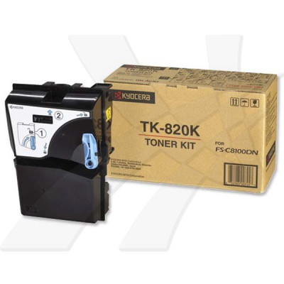 Originálny toner Kyocera TK-820K, čierny, 15000 strán