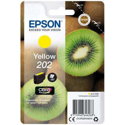 Originálny atrament Epson T02F4 (C13T02F44010), žltý, 4,1 ml