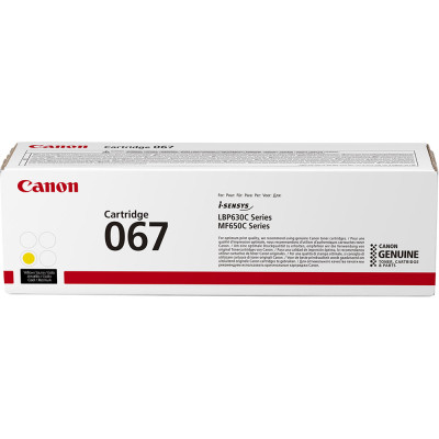 Originálny toner Canon 067Y (5099C002), žltý, 1250 strán