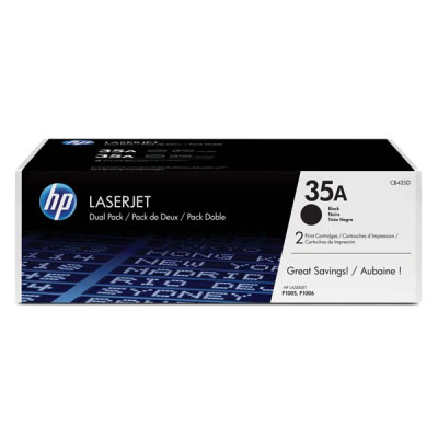 Originálny toner HP CB435AD (35A), čierny, 2 × 1500 strán, 2-pack
