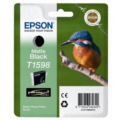Originálny atrament Epson T1598 (C13T15984010), matne čierny, 17 ml