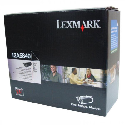 Originálny toner Lexmark 12A5840, čierny, 10000 strán