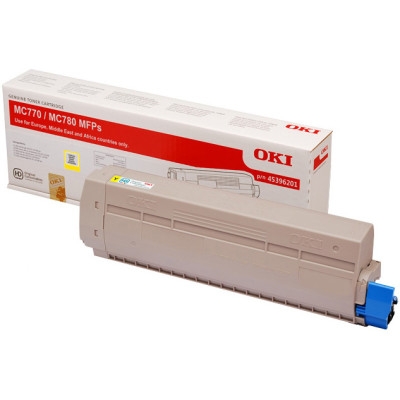 Originálny toner Oki MC770 (45396201), žltý, 11500 strán