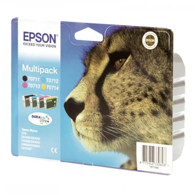 Originálny atrament Epson T0715 (C13T07154010), CMYK, 4-pack