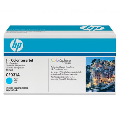 Originálny toner HP CF031A (646A), azúrový, 12500 strán