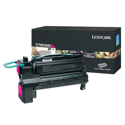 Originálny toner Lexmark C792X2MG, purpurový, 20000 strán