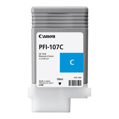 Originálny atrament Canon PFI-107C (6706B001), azúrový, 130 ml