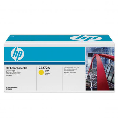 Originálny toner HP CE272A (650A), žltý, 15000 strán