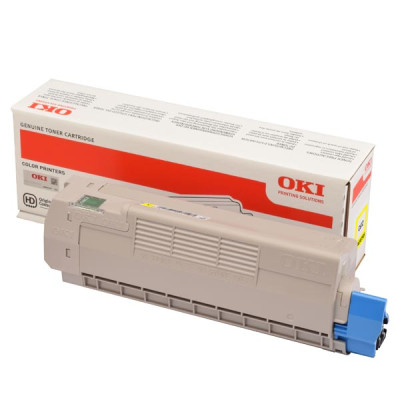 Originálny toner Oki C612 (46507505), žltý, 6000 strán