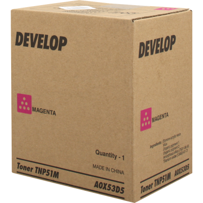 Originálny toner Develop TNP-51M (A0X53D5), purpurový, 5000 strán