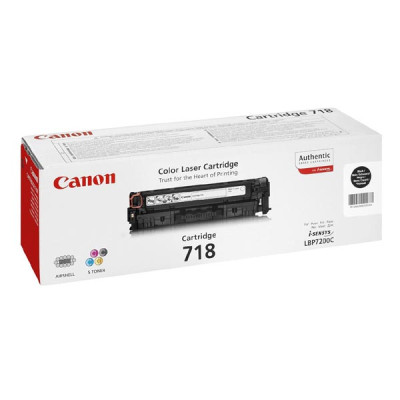 Originálny toner Canon CRG-718Bk (2662B005), čierny, 2 × 3400 strán, 2-pack