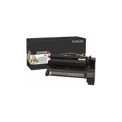 Originálny toner Lexmark 15G032M, purpurový, 15000 strán