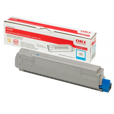Originálny toner Oki C8600 (43487711), azúrový, 6000 strán