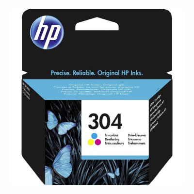 Originálny atrament HP N9K05AE (304), farebný, 100 strán (2 ml)