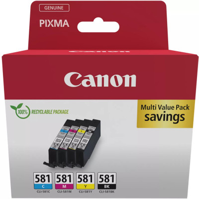 Originálny atrament Canon CLI-581 (2103C007), CMYK, 4 x 5,6 ml, 4-pack