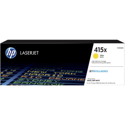 Originálny toner HP W2032X (415X), žltý, 6000 strán, XL