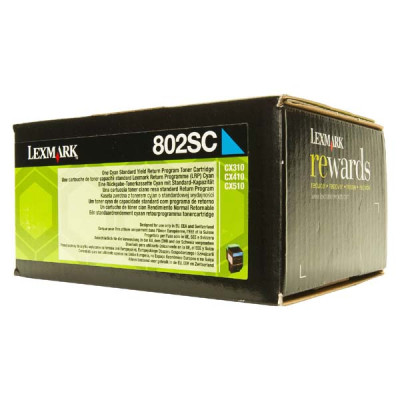 Originálny toner Lexmark 80C2SC0 (80C2SCE), azúrový, 2000 strán