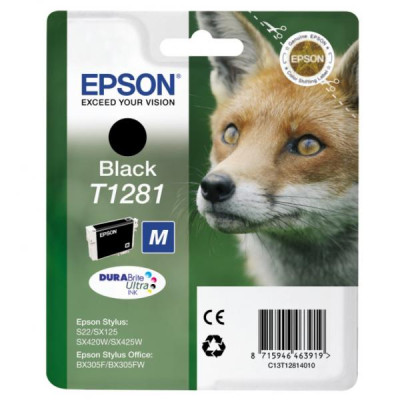 Originálny atrament Epson T1281 (C13T12814011), čierny, 5,9 ml