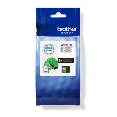 Originálny atrament Brother LC-462XLBK, čierny, 3000 strán, XL