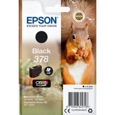 Originálny atrament Epson T3781 (C13T37814010), čierny, 5,5 ml