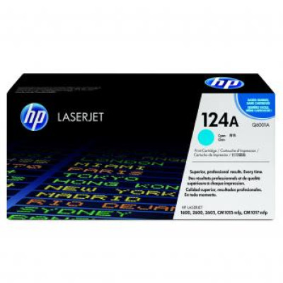 Originálny toner HP Q6001A (124A), azúrový, 2000 strán