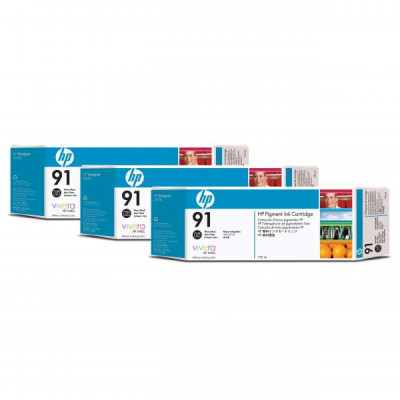 Originálny atrament HP C9481A (91), photo čierny, 775 ml, 3-pack
