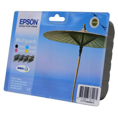 Originálny atrament Epson T0445 (C13T04454010), CMYK, 4 × 13 ml, 4-pack