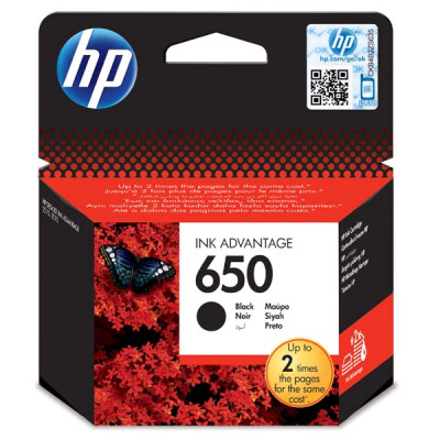 Originálny atrament HP CZ101AE (650), čierny, 6,5 ml