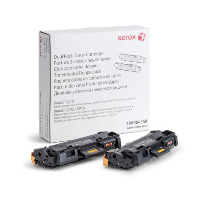 Originálny toner Xerox 106R04349, čierny, 2 x 3000 strán, 2-pack