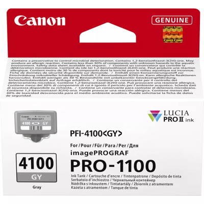 Originálny atrament Canon PFI-4100GY (6783C001), šedý, 80 ml